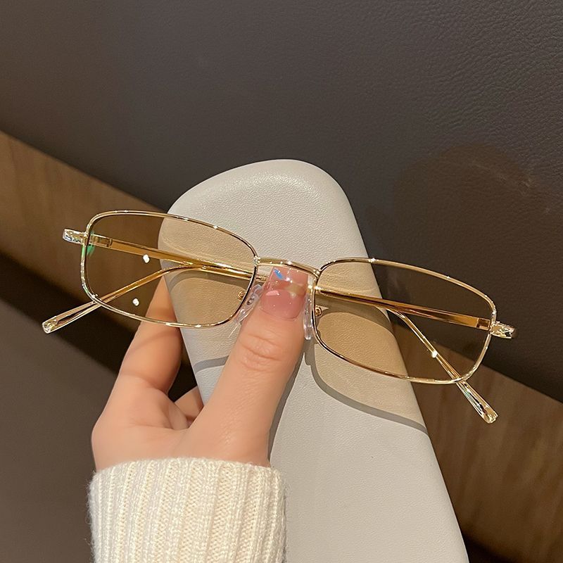 Men'S Fashion Glasses - New Small Rectangle Retro Sunglasses Luxury
