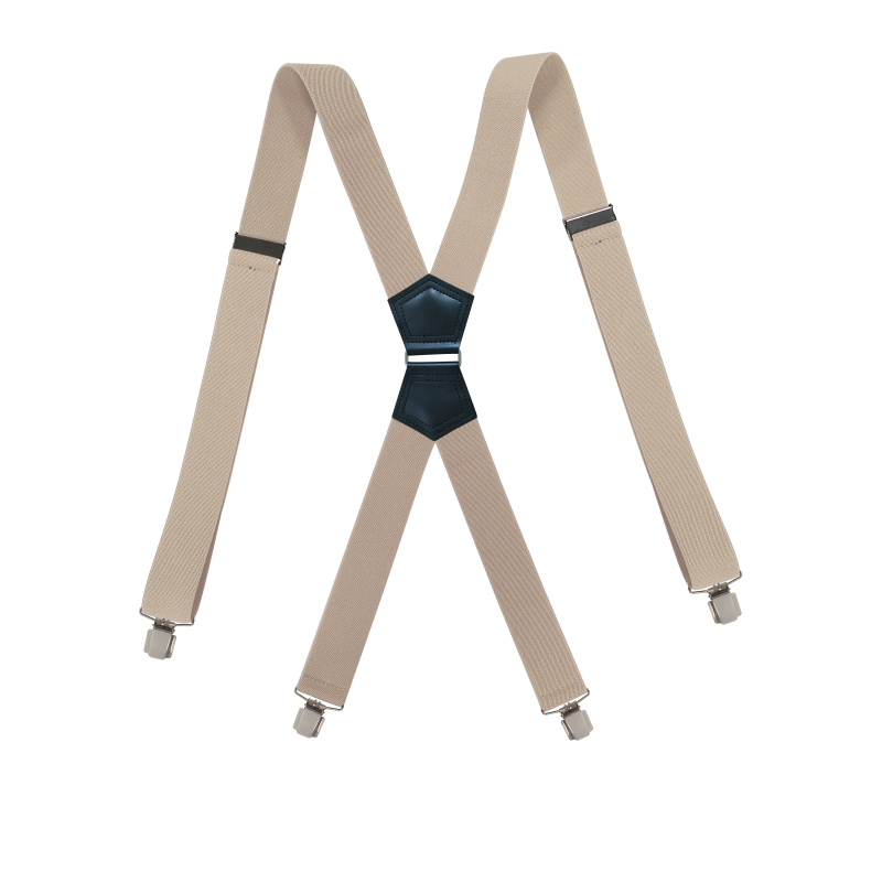 Men'S Fashion Lk - Classic X Back Suspenders Fashion Clips