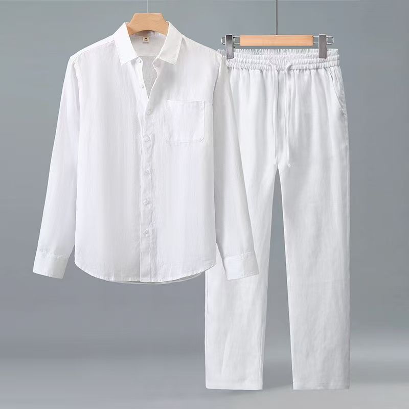 Mens Fashion Casual 2026 - (Shirt + trousers) 2026 summer men