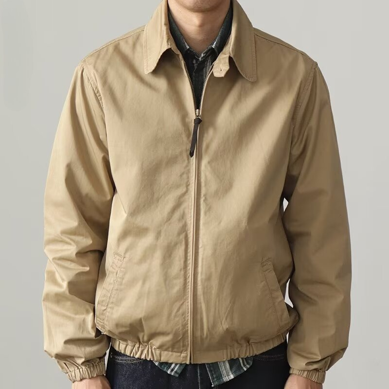 Harrington Jacket - Literary Temperament Trend Men's Jacket Lazy