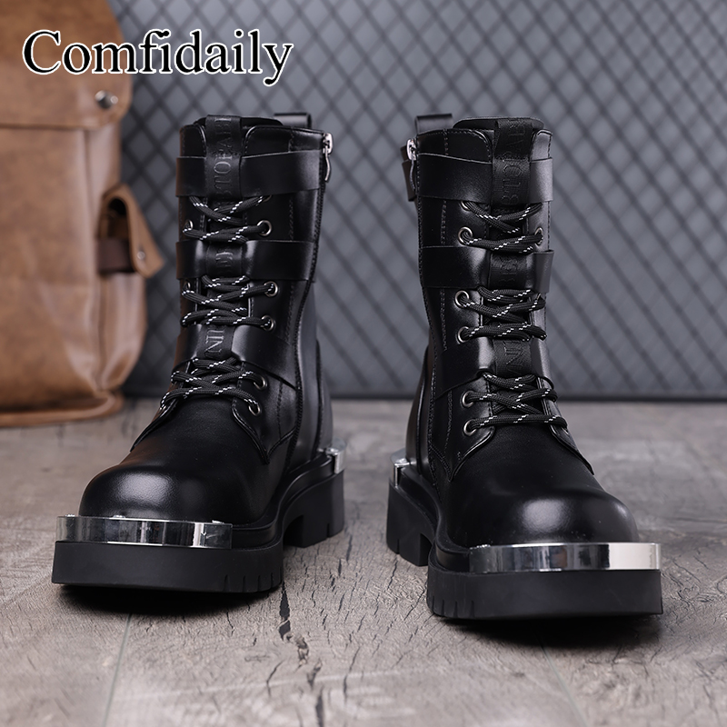 Belt Mens Fashion - Large Size Thick Soled High Top