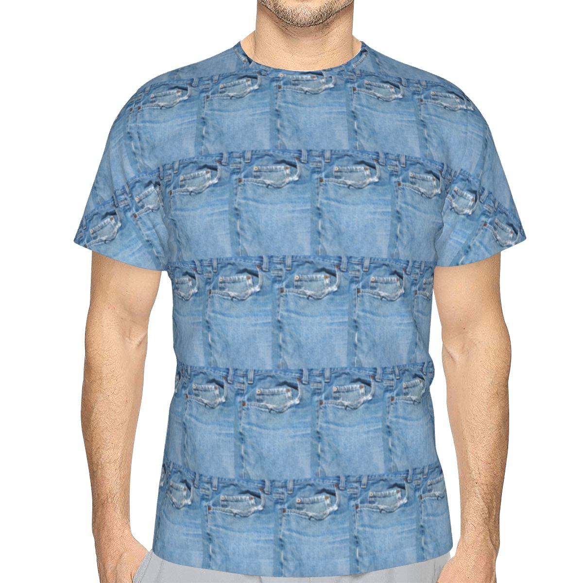 Jeans Shirt Fashion For Men - Photograph Of Old Jeans ONLY -