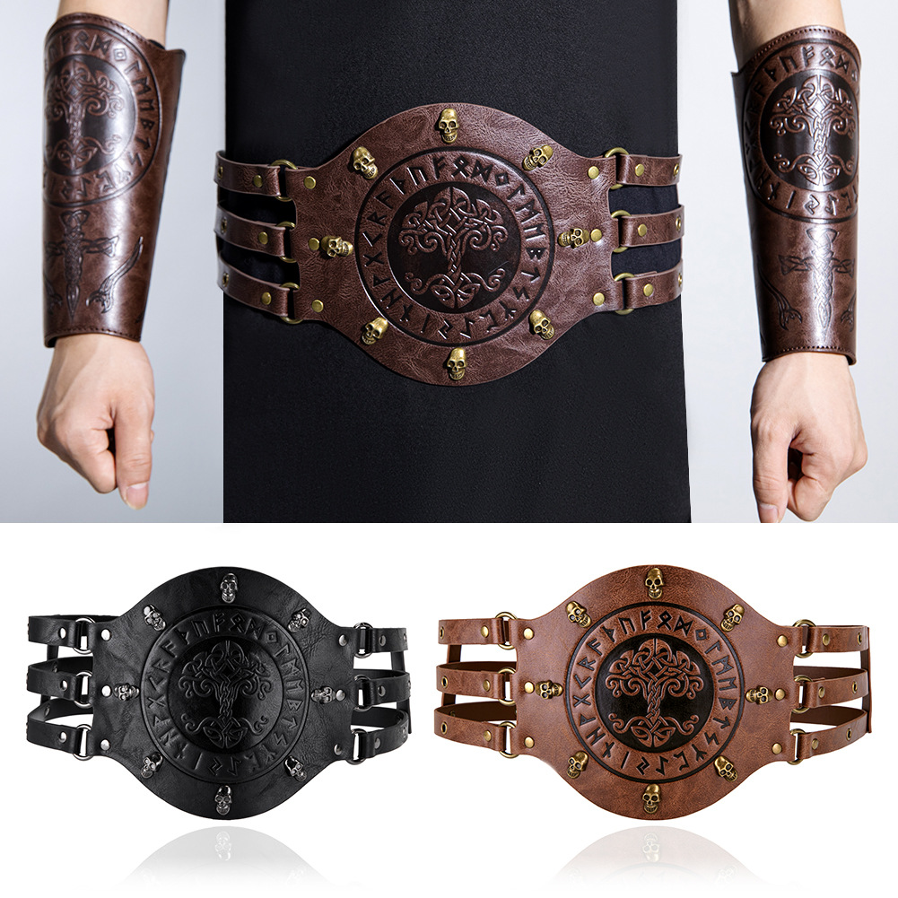 Belt Mens Fashion - Medieval wide corset belt, Viking pirate