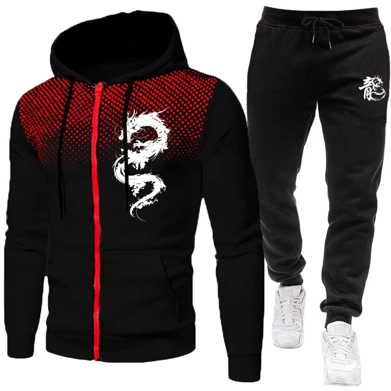 Paris Men'S Fashion - Men's Paris Dragon Pattern Fashion Print