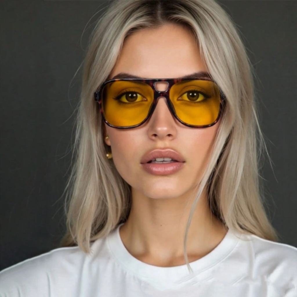 Men'S Fashion Glasses - New Vintage Classic Designer Double Bridge