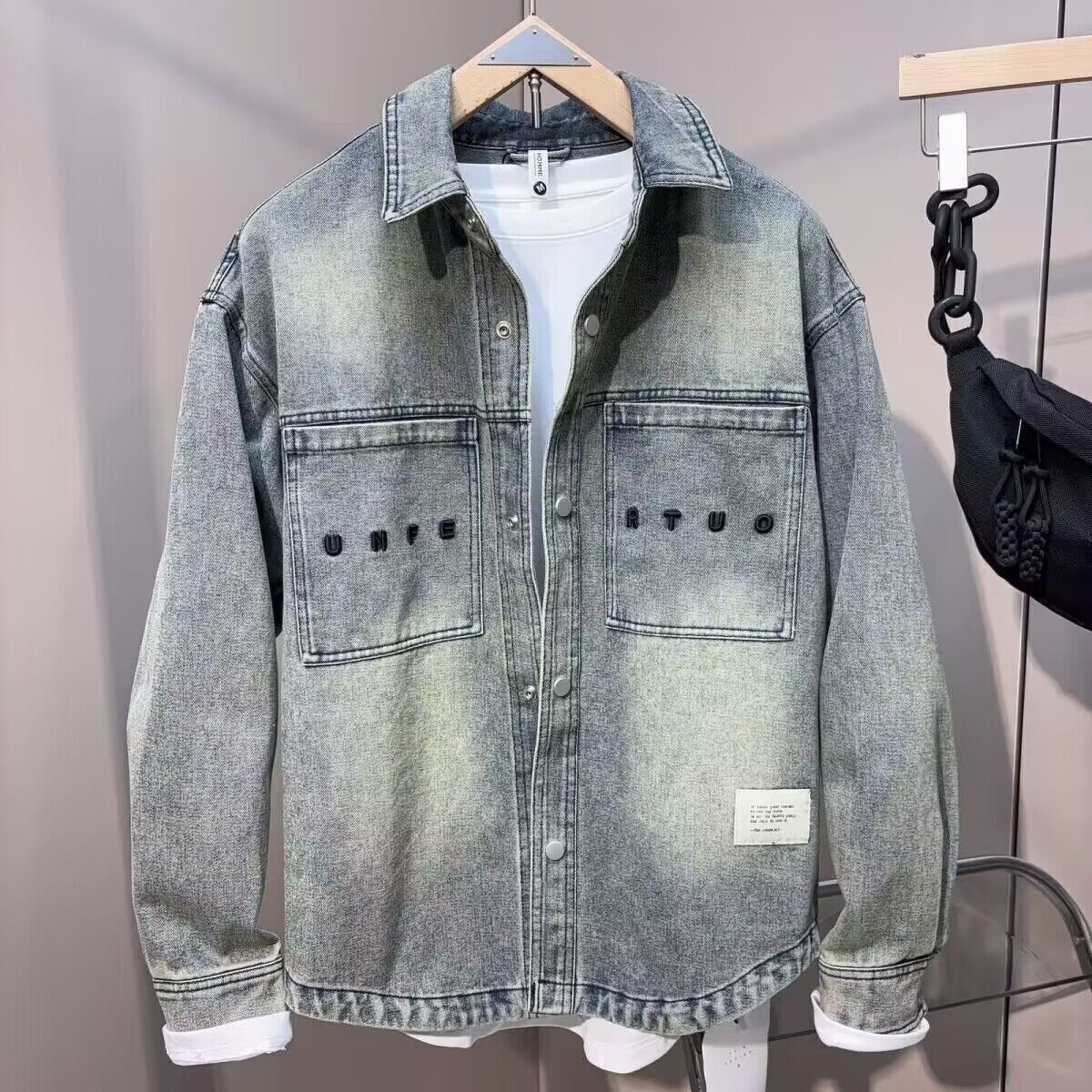 Jeans Shirt Fashion For Men - Vintage Clean fit Spring Autumn Cowboy
