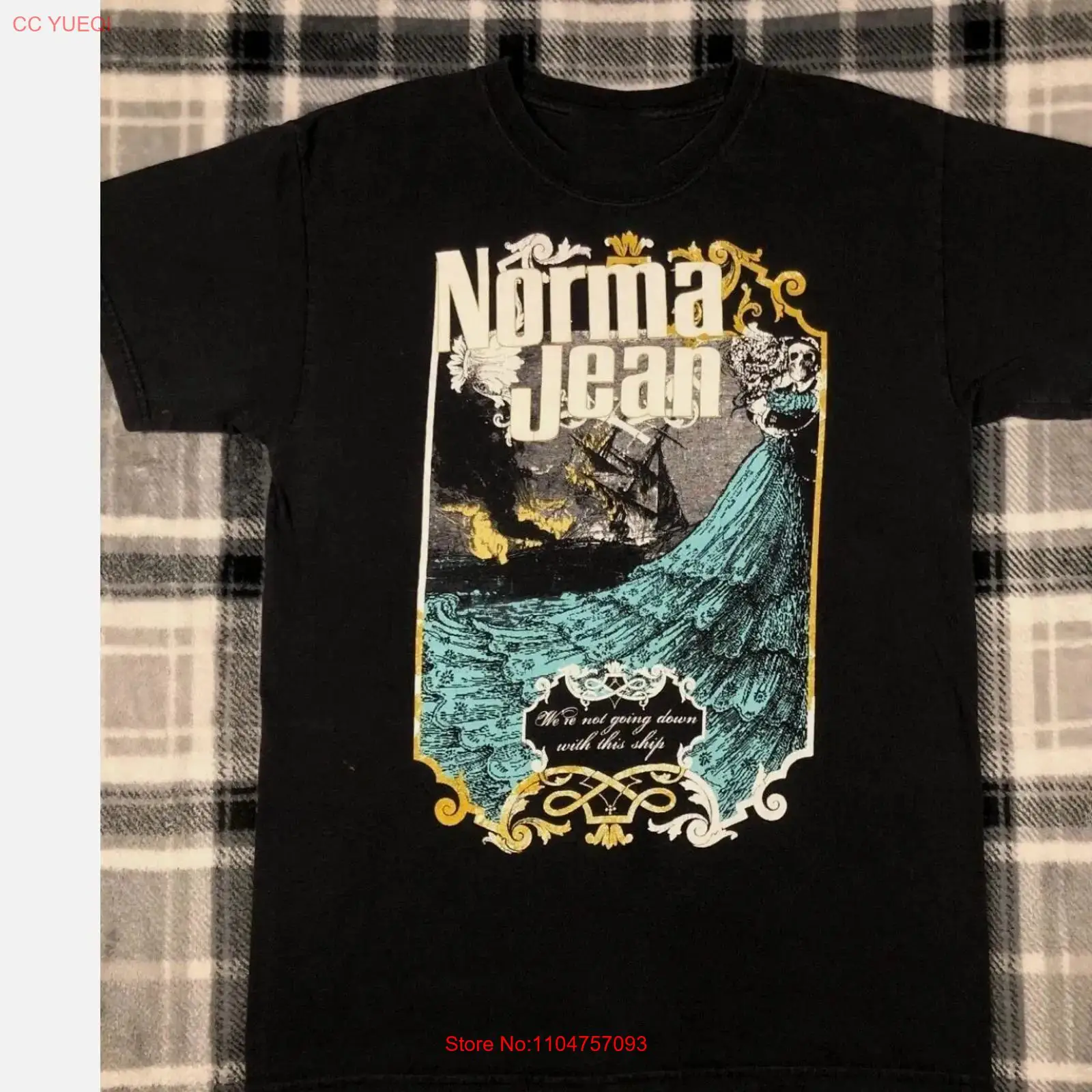 Jeans Shirt Fashion For Men - Rare Norma Jean Tour 2005 Band