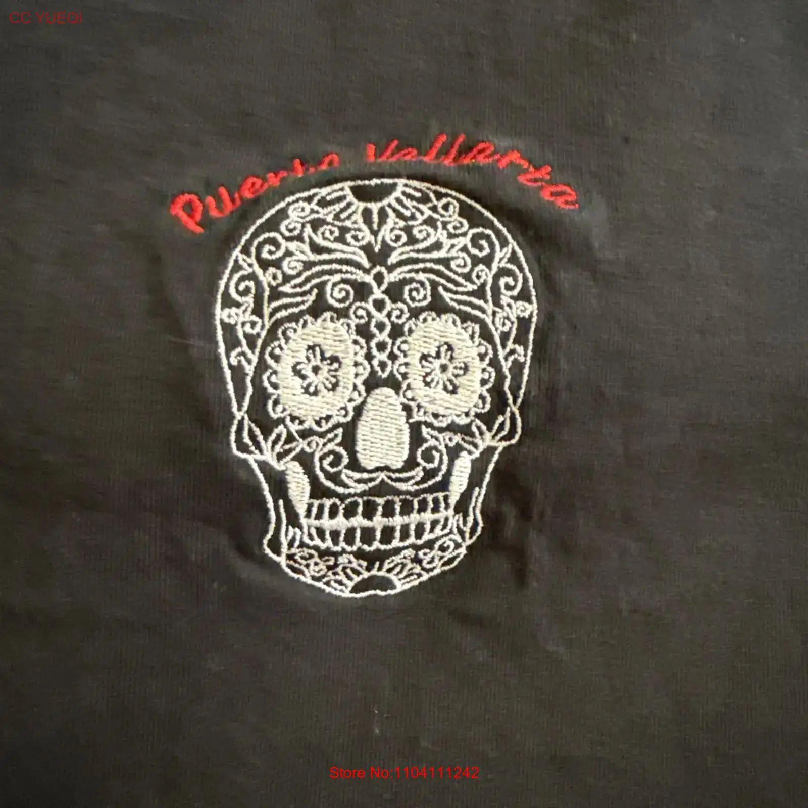 Mens Fashion Black Shirt - Dia de los Muertos Puertovallarta Black