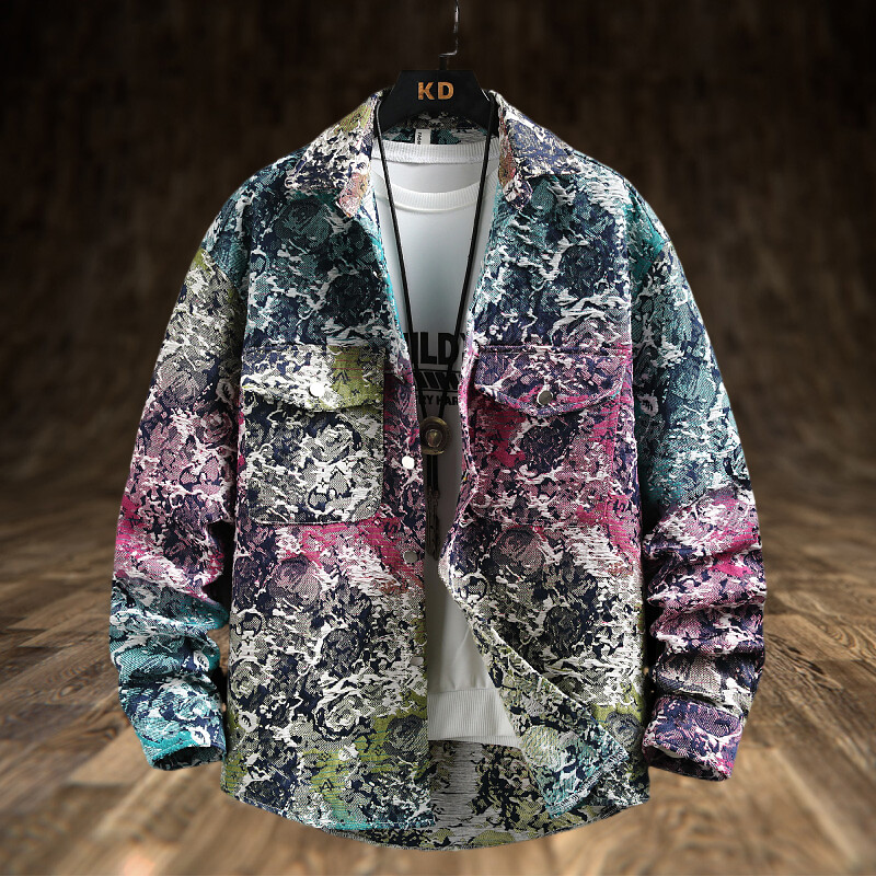 Jeans Shirt Fashion For Men - Spring Men's Lxury Denim Jacket Long