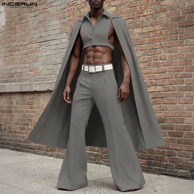 INCERUN Men Sets Solid Color L - đánh giá và giá Mens Fashion Casual 2026
