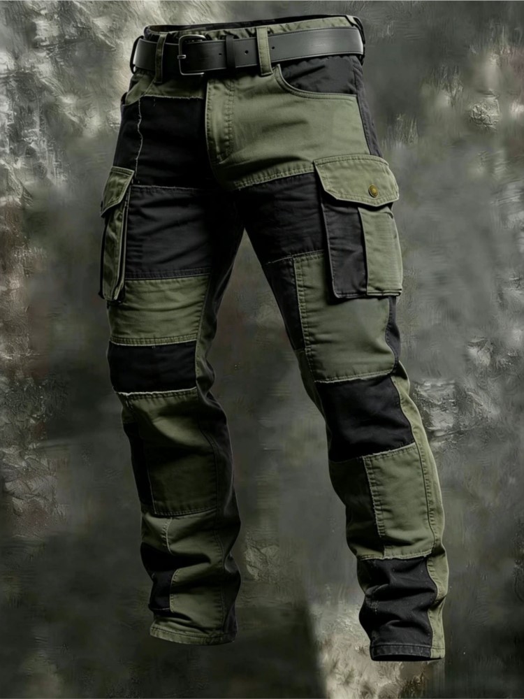Cotton Men Cargo Pants Khaki C - đánh giá và giá Men'S Fashion Trousers