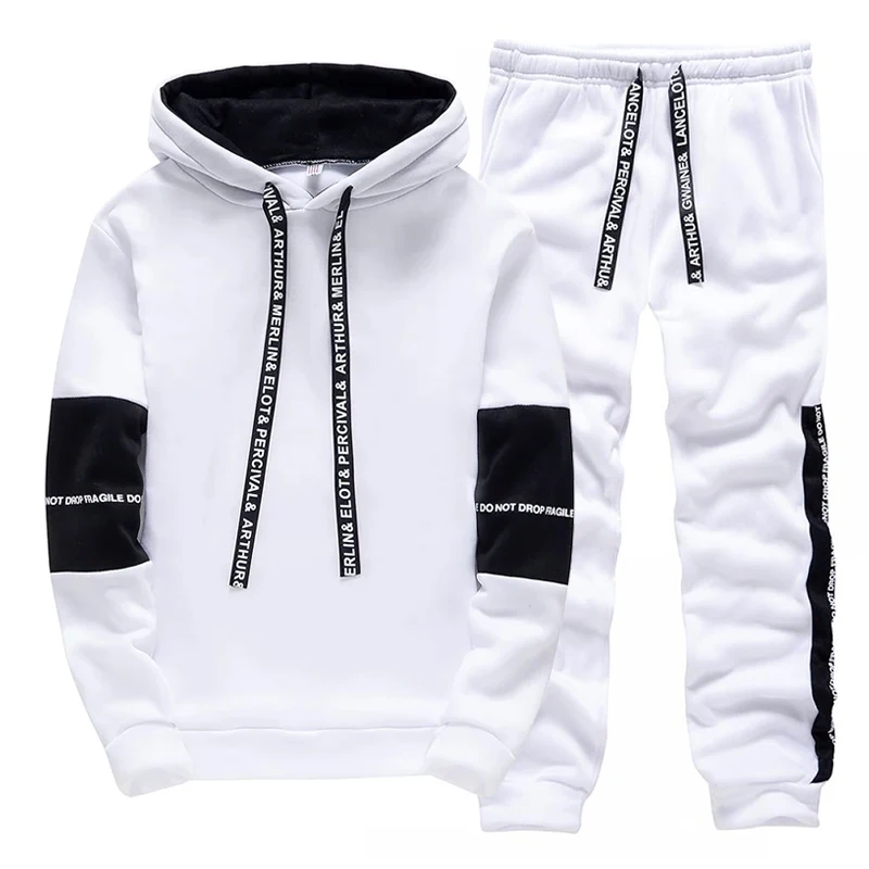 Black White Men's Tracksuit Fa - đánh giá và giá Men'S Fashion Pants