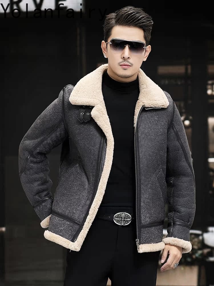 YOLANFAIRY Real Leather Jacket - đánh giá và giá Men'S Fashion Zipper Jacket