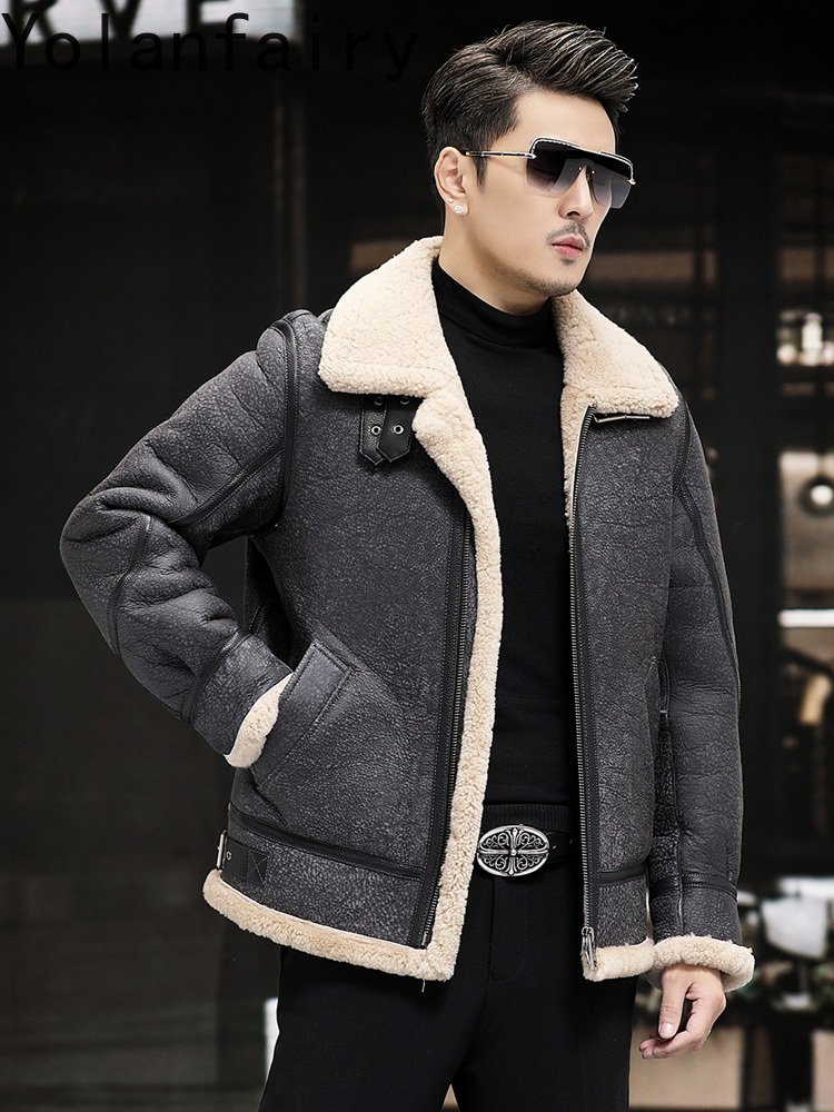 YOLANFAIRY Real Leather Jacket - đánh giá và giá Men'S Fashion Zipper Jacket