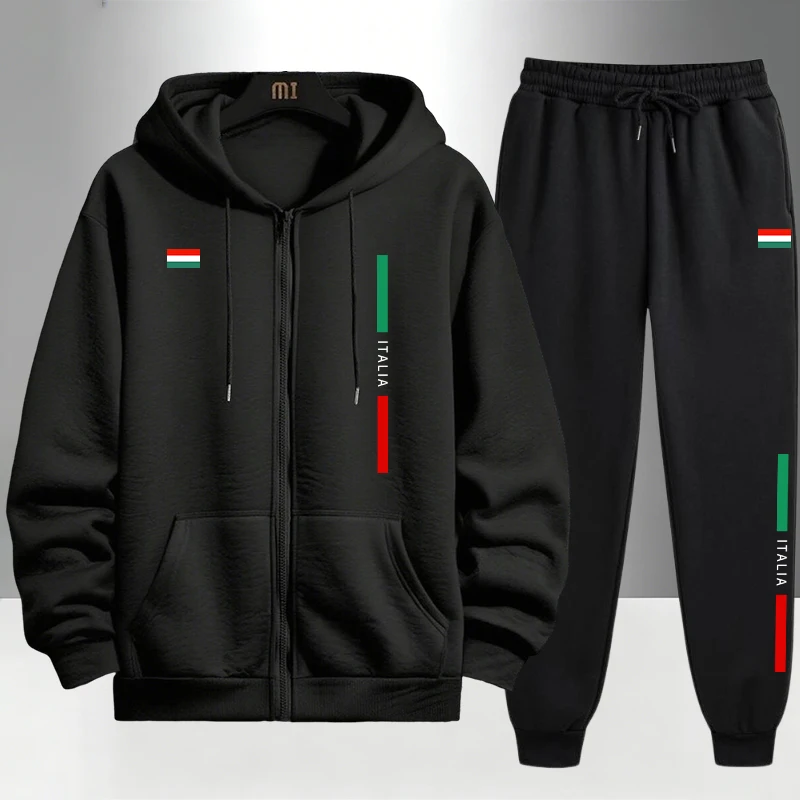 Italy Fashion Men's Set Zipper - đánh giá và giá Mens Fashion Casual Outfits