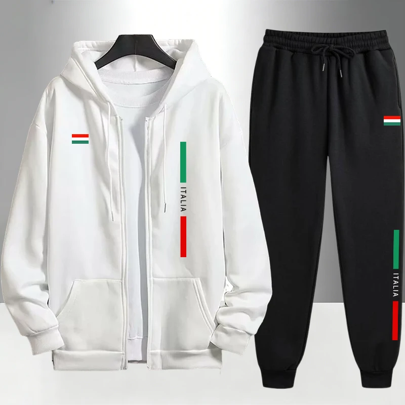 Italy Fashion Men's Set Zipper - đánh giá và giá Mens Fashion Casual Outfits