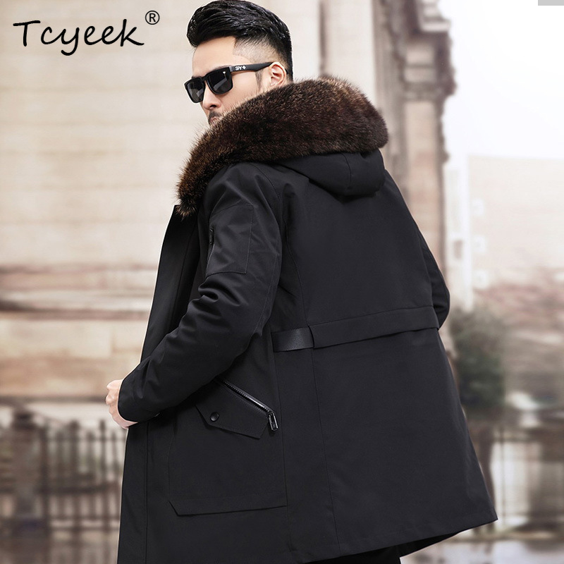 Tcyeek Sliver Fox Fur Collar W - đánh giá và giá Men'S Fashion Zipper Jacket