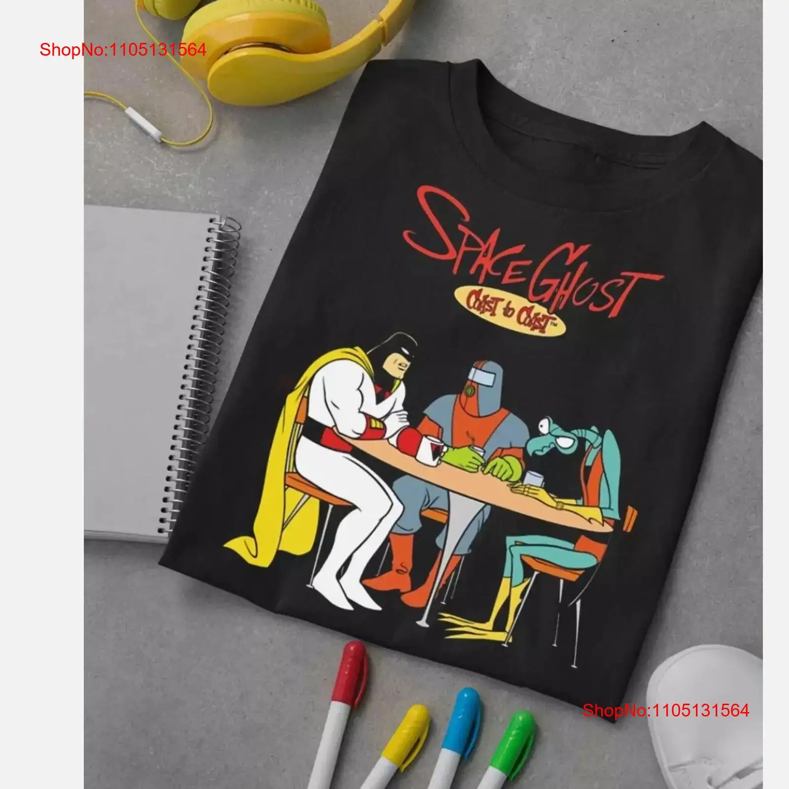HOT NEW Space Ghost Coast to c - đánh giá và giá Mens Fashion Black Shirt