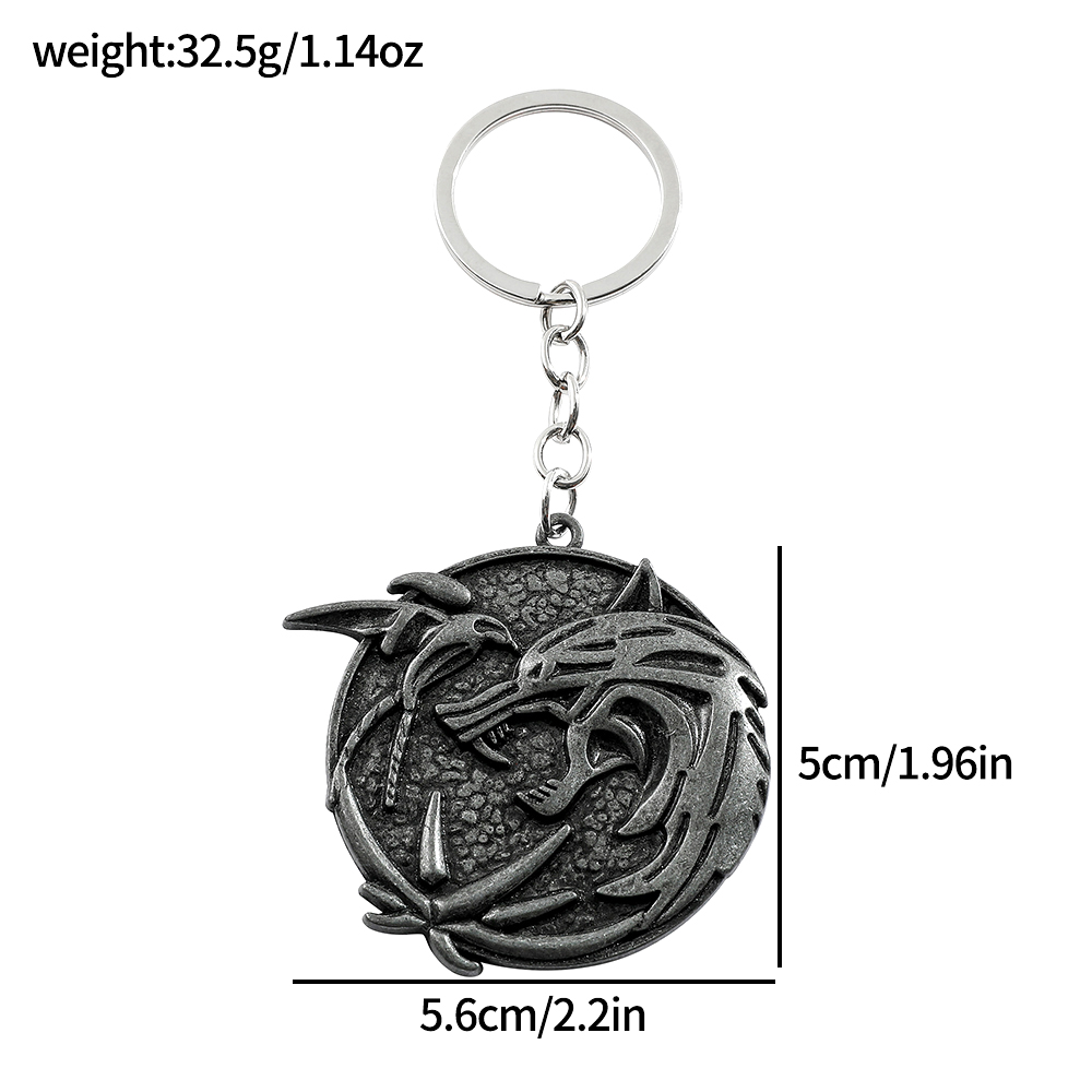 Vintage Wolf Head Keychain Gam - đánh giá và giá Men Fashion Key
