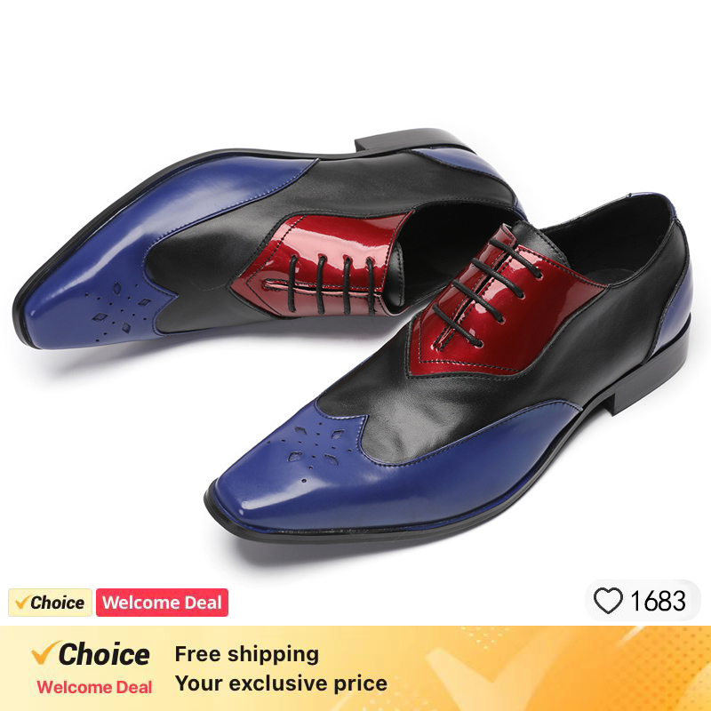 LUXURY MEN'S OXFORD SHOES BLAC - đánh giá và giá Oxford Shoes Brogue