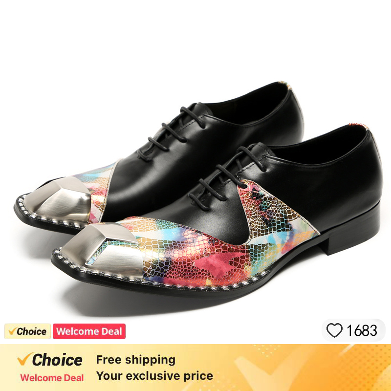 LUXURY MEN'S OXFORD SHOES BLAC - đánh giá và giá Oxford Shoes Brogue