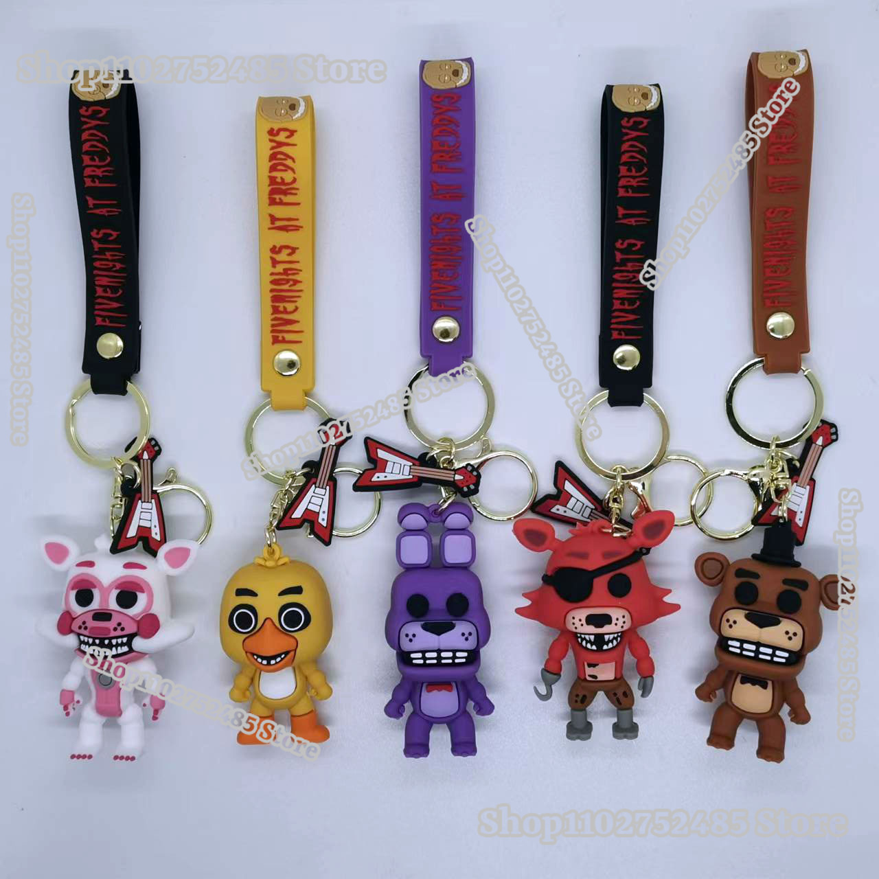 5pcs Cartoon Anime FNAF Figure - đánh giá và giá Men Fashion Key