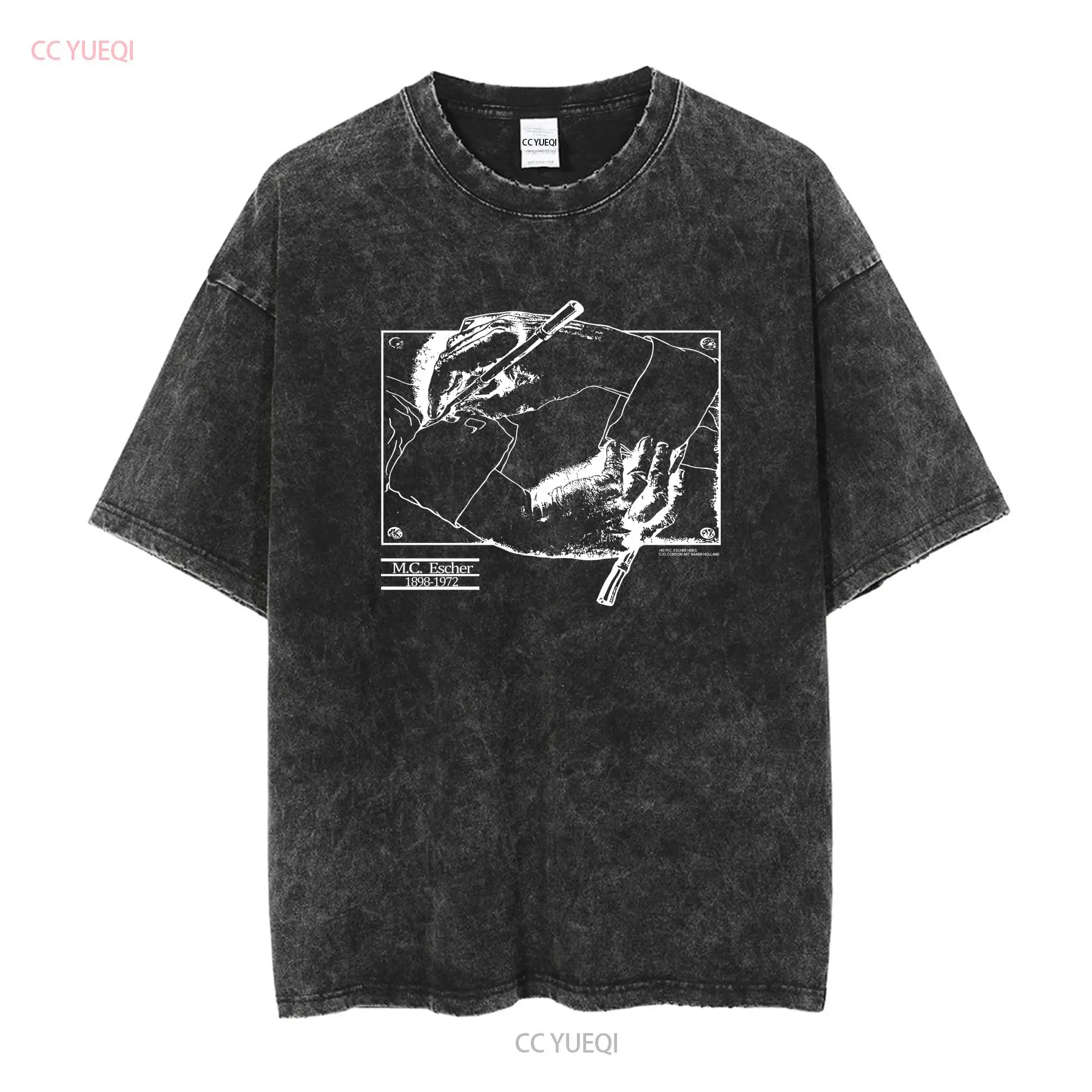 Vintage 1990 MC Escher T Shirt - đánh giá và giá Mens Fashion Black Shirt