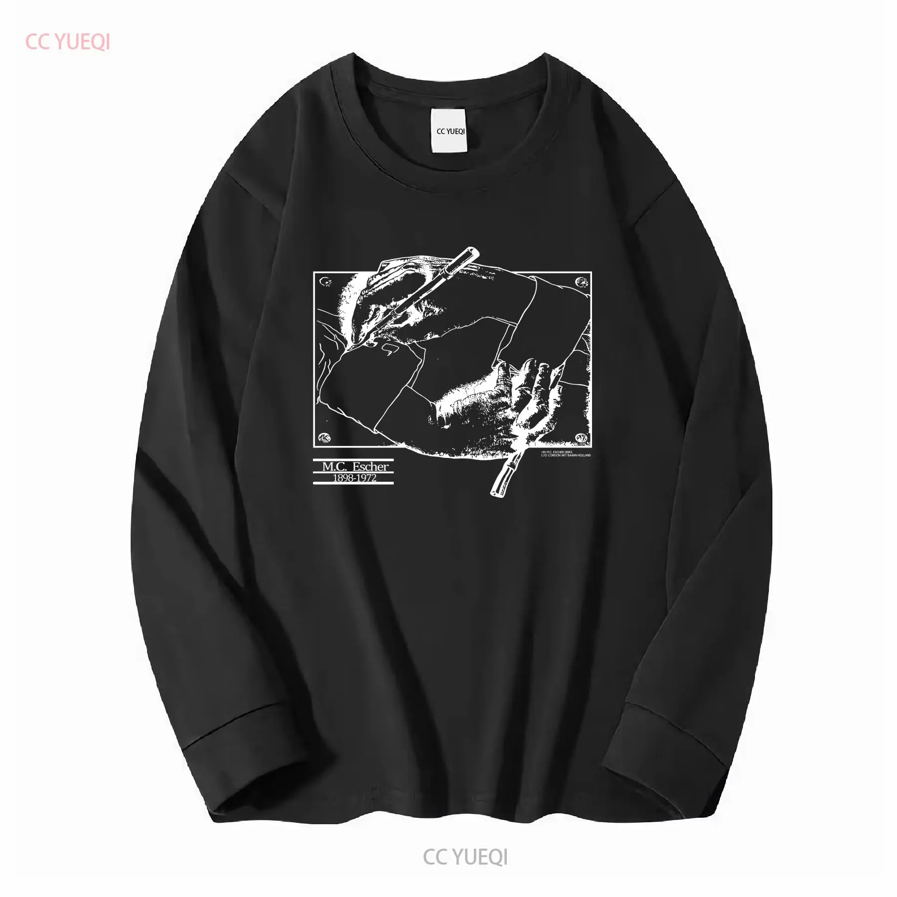 Vintage 1990 MC Escher T Shirt - đánh giá và giá Mens Fashion Black Shirt