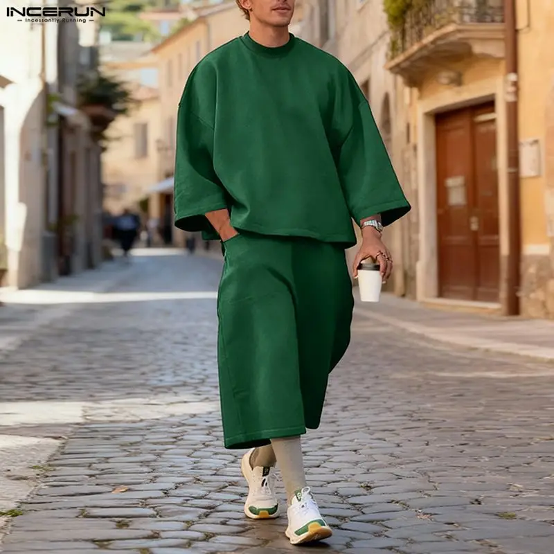 INCERUN Men Sets Solid Color B - đánh giá và giá Men'S Fashion Pants