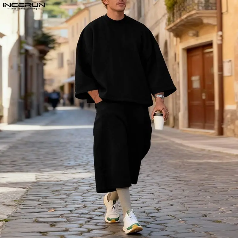 INCERUN Men Sets Solid Color B - đánh giá và giá Men'S Fashion Pants