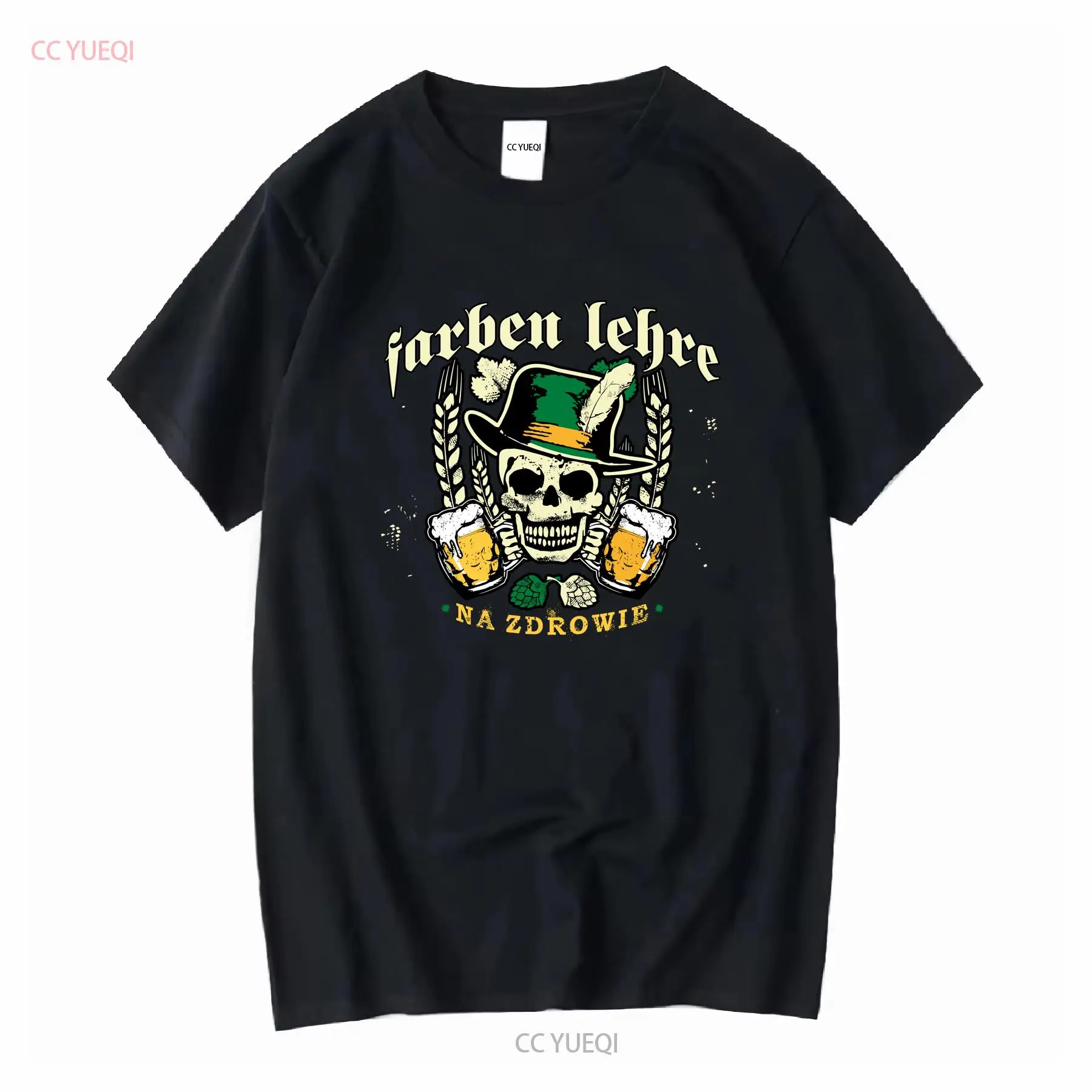 Farben Lehre punk band rock T  - đánh giá và giá Mens Fashion Black Shirt