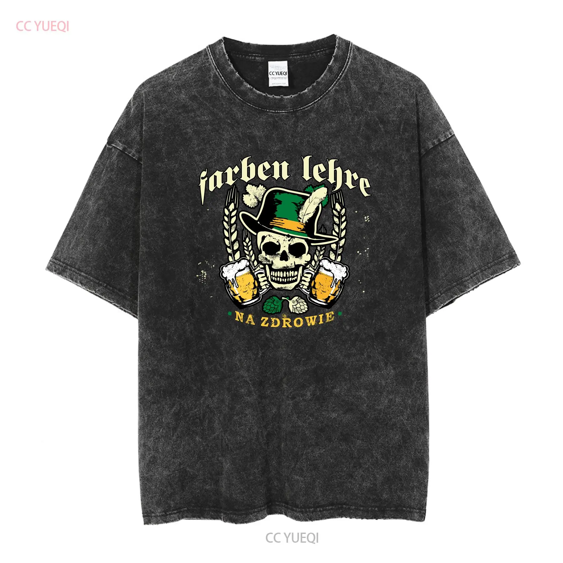Farben Lehre punk band rock T  - đánh giá và giá Mens Fashion Black Shirt