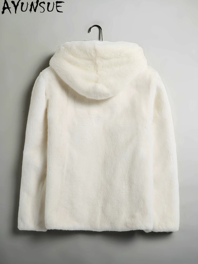 AYUSNUE Natural Mink Coat Men  - đánh giá và giá Men'S Fashion Zipper Jacket