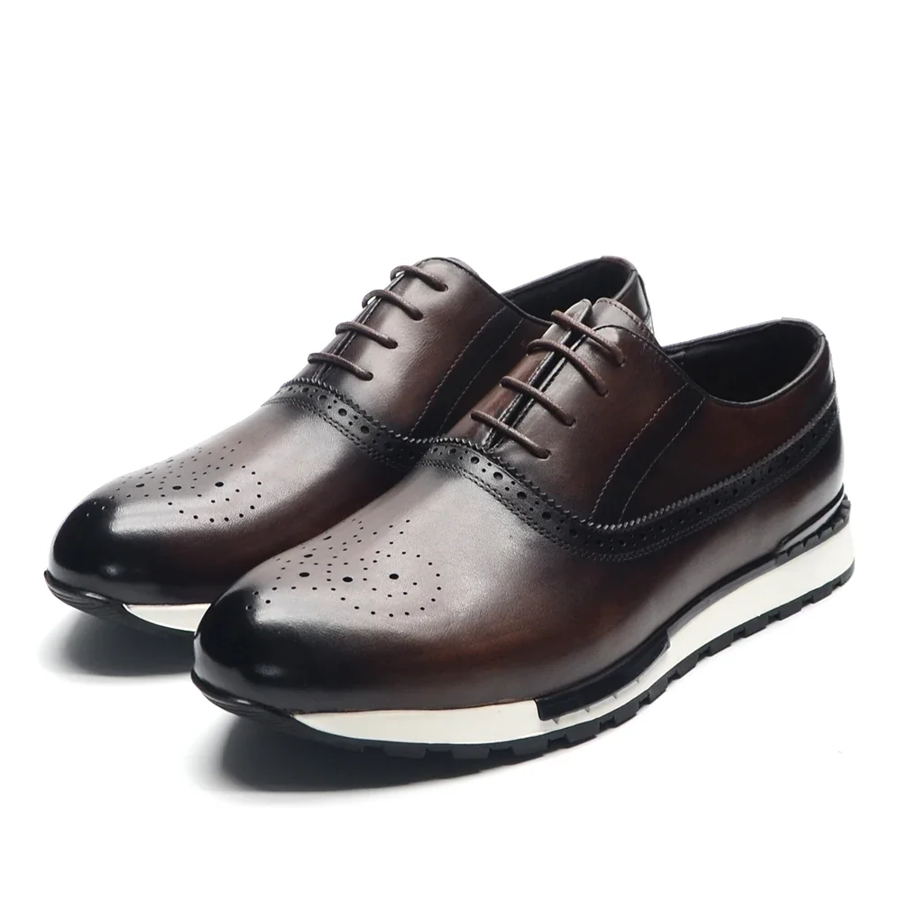10 Colors Handmade Genuine Lea - đánh giá và giá Oxford Shoes Brogue