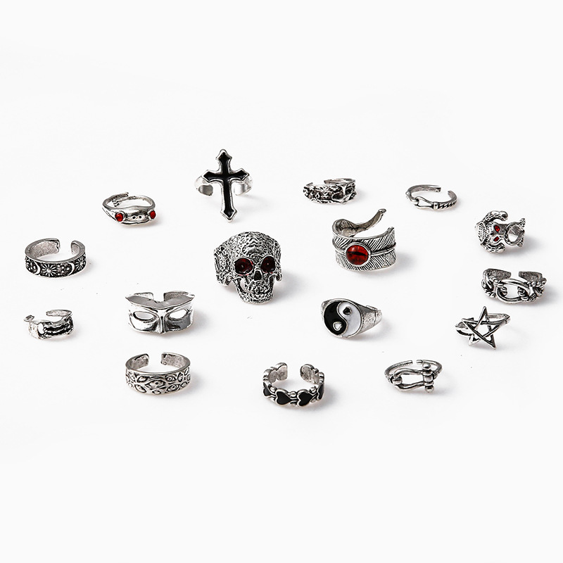 10/20/30/50Pieces Punk Gothic  - đánh giá và giá Men'S Fashion Lk