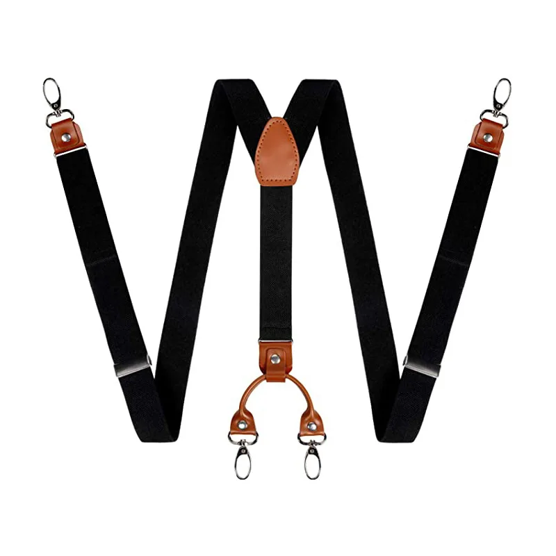 2.5cm 4 Clips Suspenders Clips - đánh giá và giá Jeans Shirt Fashion For Men