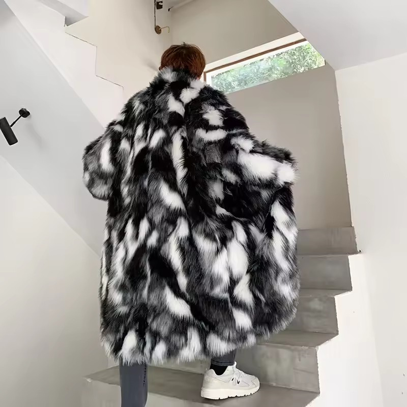 Winter Hip Hop Long Faux Fur C - đánh giá và giá Men'S Fashion Zipper Jacket