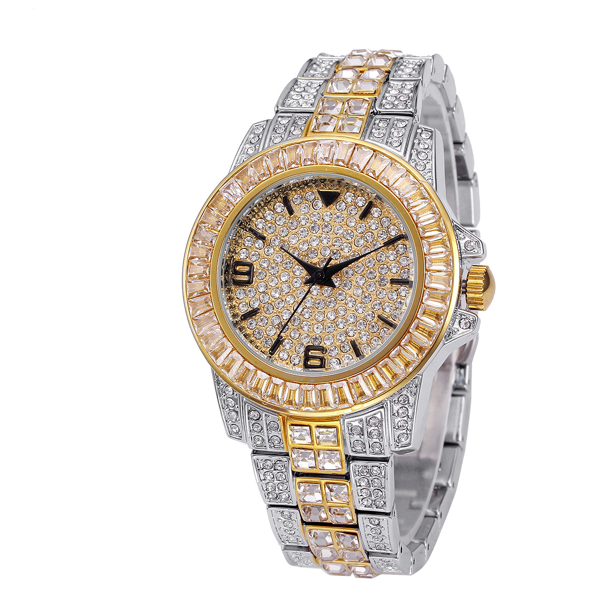 Luxury Full Stone Quartz Watch - đánh giá và giá Men'S Fashion Jewelry