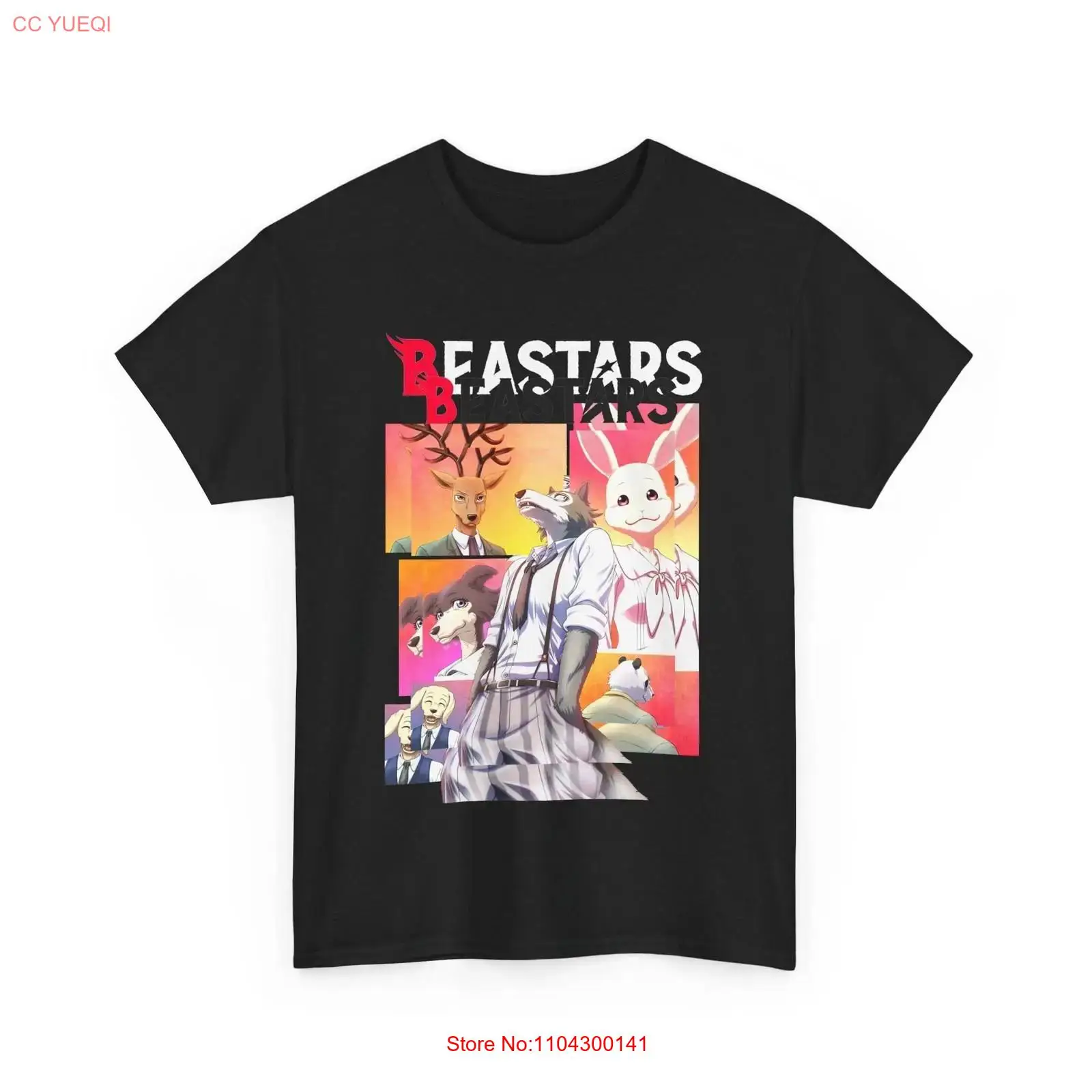 Anime Beastars Legoshi Black T - đánh giá và giá Mens Fashion Black Shirt