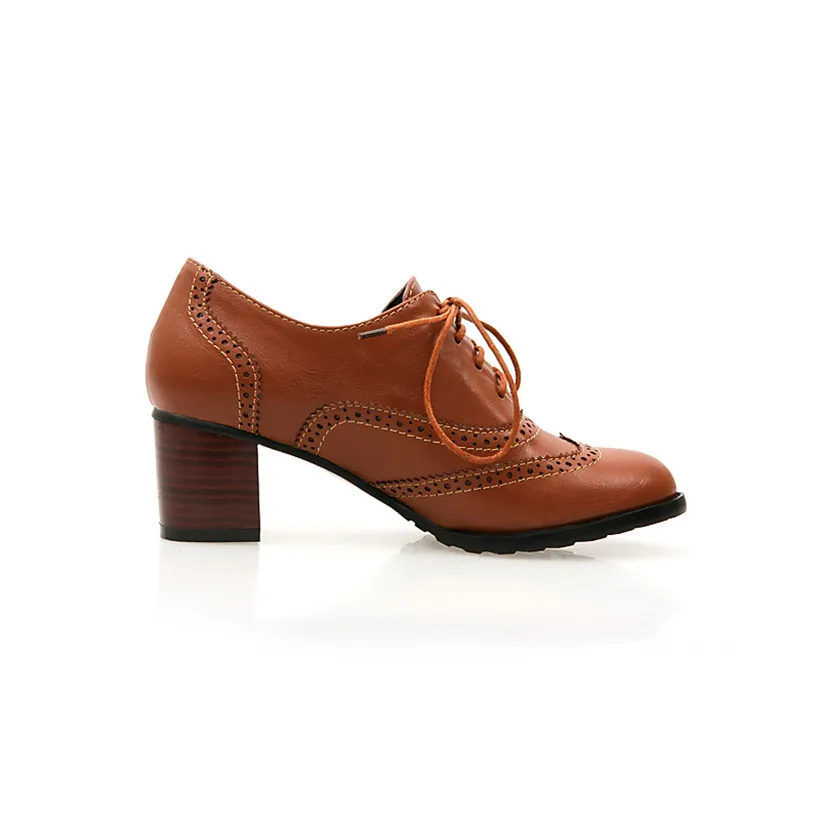 British Women Oxfords High Blo - đánh giá và giá Oxford Shoes Brogue