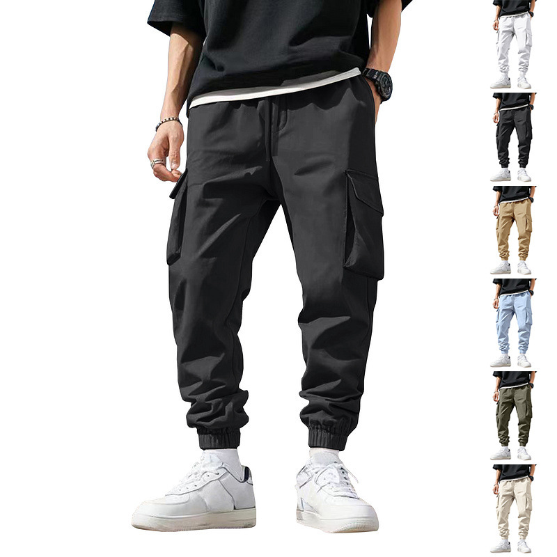 Men Multi Pocket Cargo Joggers - đánh giá và giá Men'S Fashion Trousers