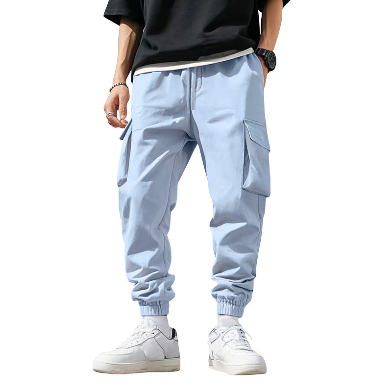 Men Multi Pocket Cargo Joggers - đánh giá và giá Men'S Fashion Trousers
