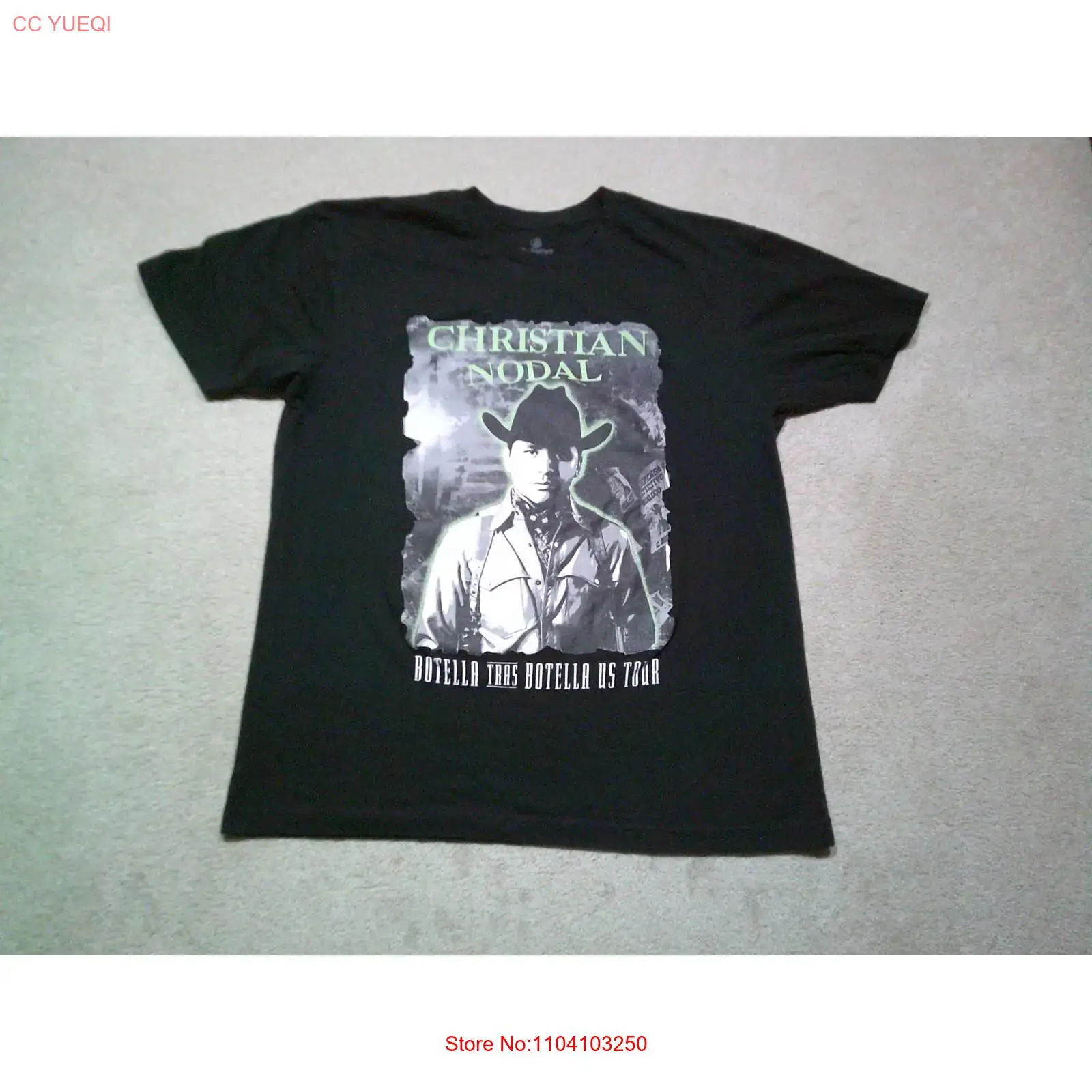 Christian Nodal T Shirt Mens L - đánh giá và giá Mens Fashion Black Shirt