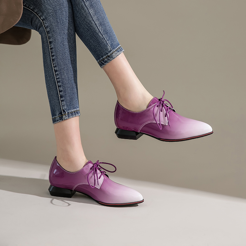 British Women Oxfords Gradient - đánh giá và giá Oxford Shoes Brogue