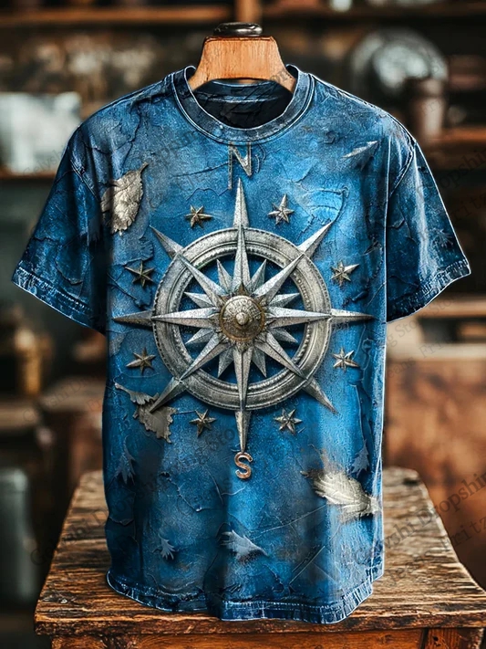 Vintage Mens T-shirt Summer Co - đánh giá và giá Jeans Shirt Fashion For Men