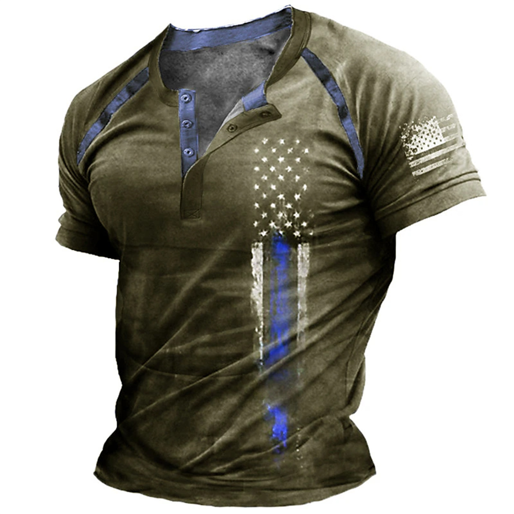 Funny 3D American Flag Print M - đánh giá và giá Mens Fashion Casual Outfits