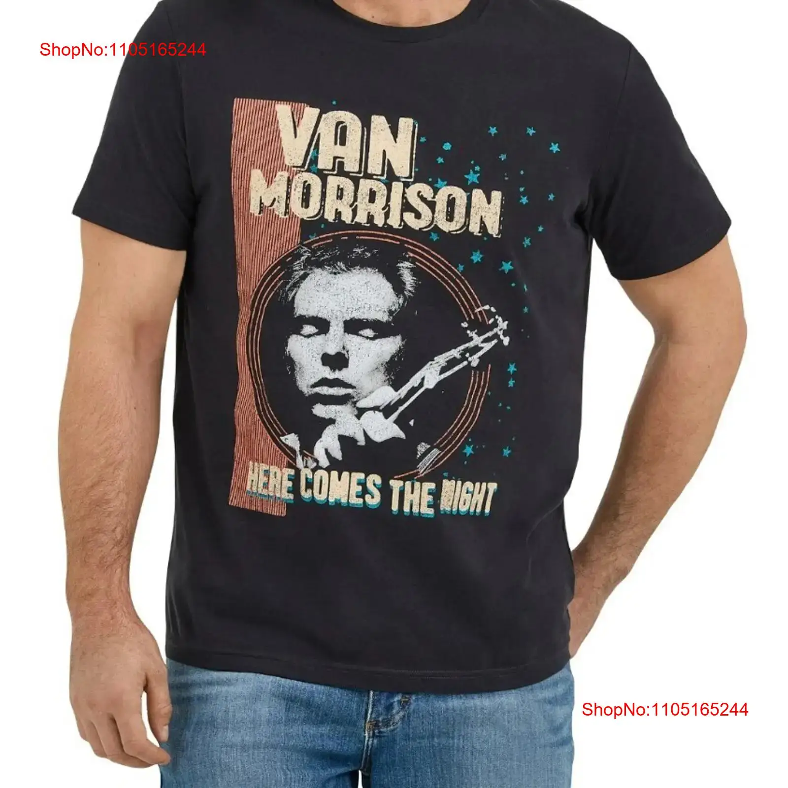 Men's Van Morrison Here Comes  - đánh giá và giá Mens Fashion Black Shirt