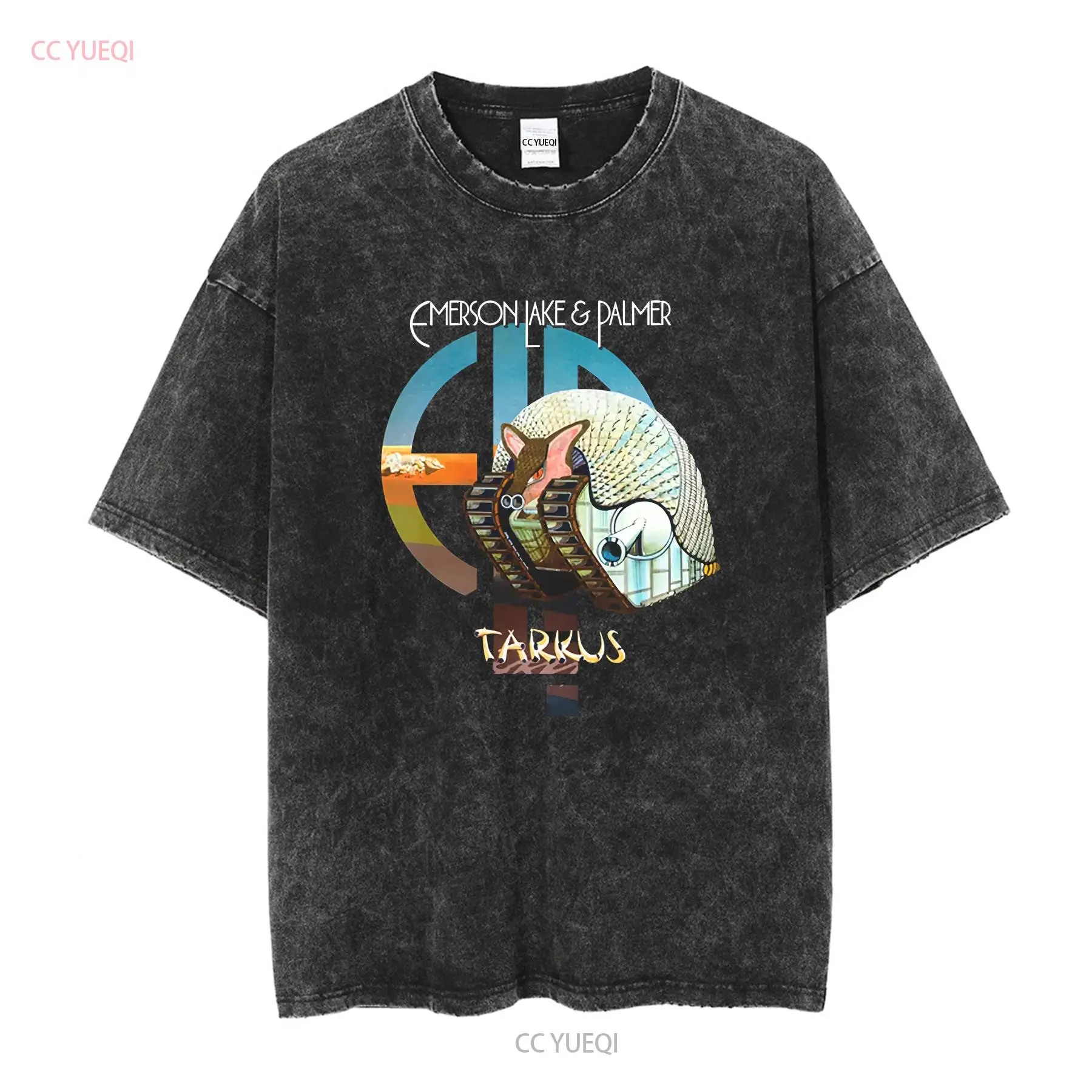 Tarkus ELP Emerson Lake and Pa - đánh giá và giá Mens Fashion Black Shirt