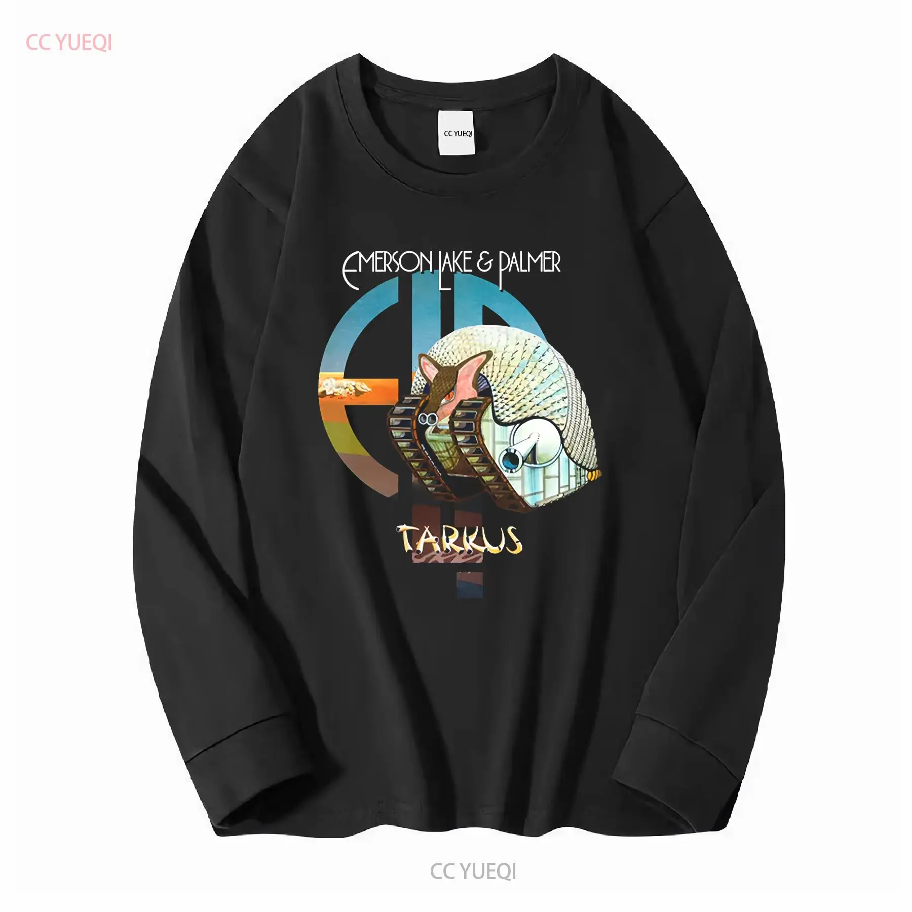 Tarkus ELP Emerson Lake and Pa - đánh giá và giá Mens Fashion Black Shirt