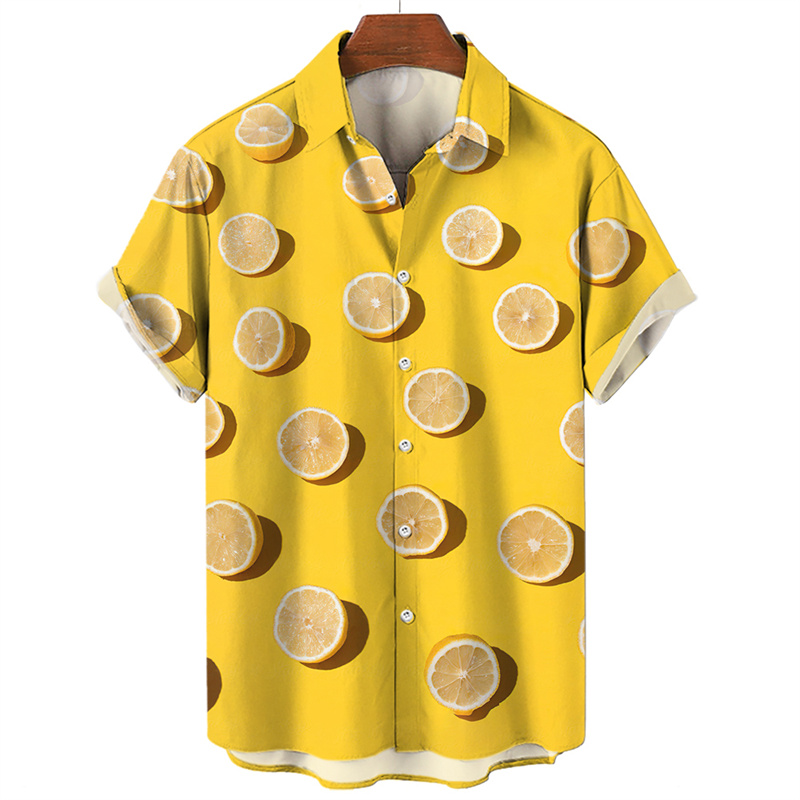 Fashion 3D Print Lemon Orange  - đánh giá và giá Men'S Fashion Lk